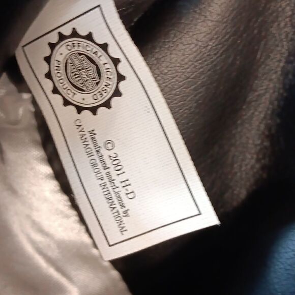 Harley-Davidson Denim & Faux Leather Studded Christmas Stocking - Picture 5 of 6